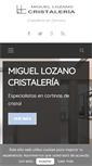 Mobile Screenshot of cristaleriamlozano.com