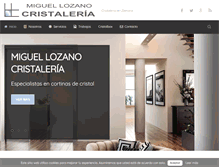 Tablet Screenshot of cristaleriamlozano.com